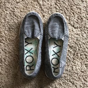 Roxy brand slip on shoes.